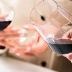 Degustación de vinos tintos. Se aprecian copas con vino, sugiriendo una comparación entre Ribera y Rioja.