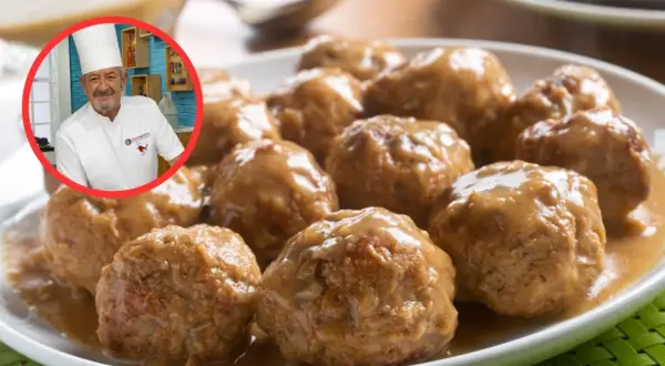 Albóndigas en salsa arguiñano, jugosas y caseras, listas para disfrutar. Un clásico de la cocina que nunca falla.