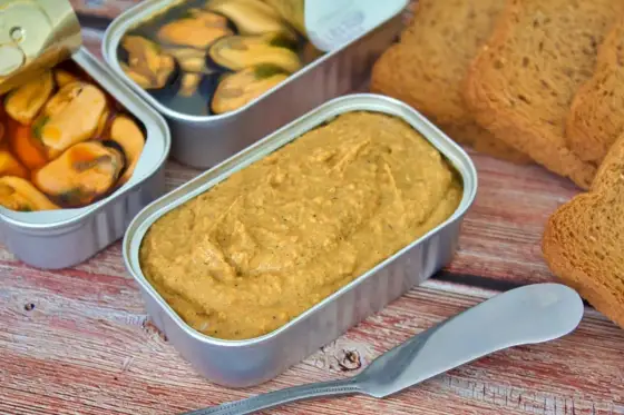Paté de mejillones en escabeche fácil para un aperitivo rápido